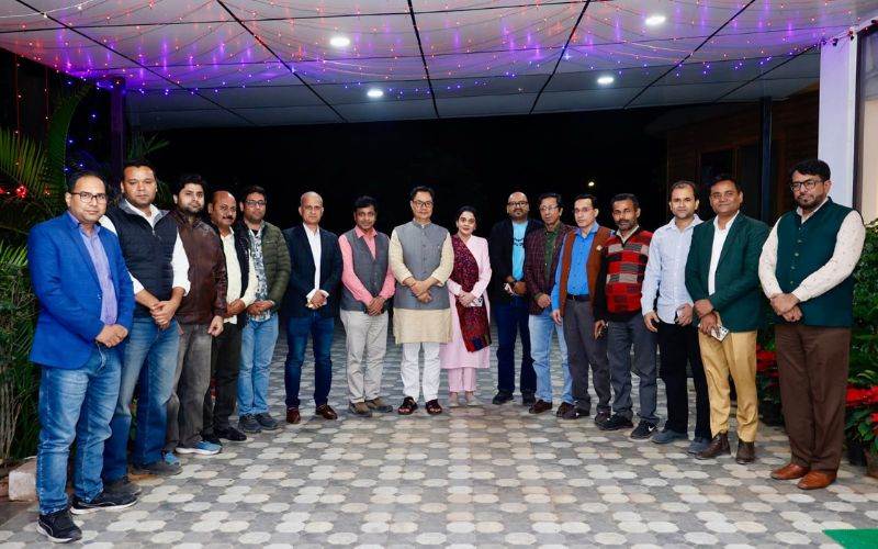  مرکزی وزیر کرن رججو کی اردو میڈیا کے صحافیوں سے ملاقات، مختلف امور پر تفصیلی تبادلہ خیال